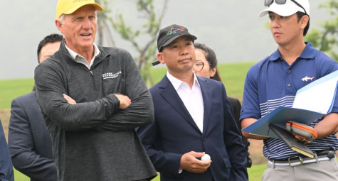 Huyền thoại Greg Norman thị sát Văn Lang Empire T&T Golf Club chuẩn bị cho trải nghiệm 18 hố